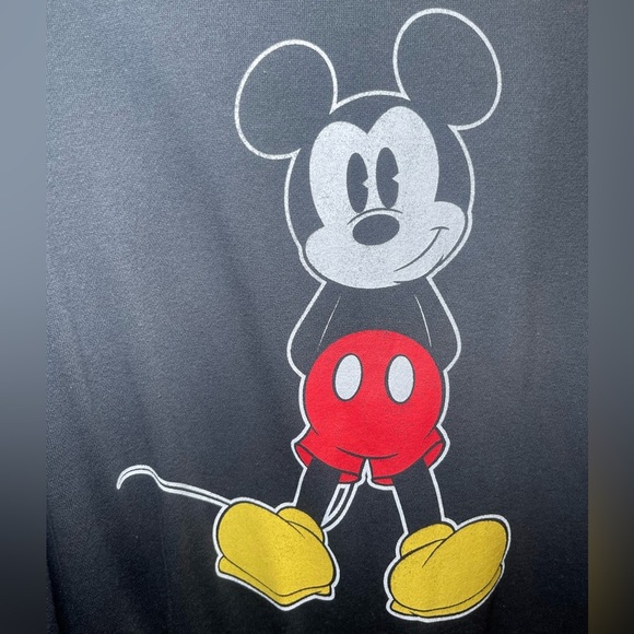 Disney Women’s Mickey Mouse Gray Crew Neck Pullover - Picture 5 of 5